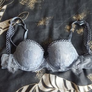 Victoria's secret metallic lace demi bra